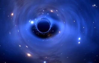 Schwarzes Loch, Foto: Space Engine, Lizenz: SpaceEngine