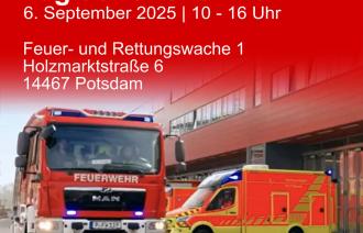 Plakat TdoT Feuerwehr Potsdam, Foto: Feuerwehr Potsdam, Lizenz: Feuerwehr Potsdam