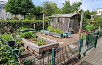 Gemeinsamer Gemüsegarten , Foto: Kita Entdeckerland, Lizenz: EJF