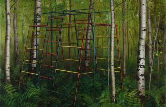 Christian Thoelke, Gerüst, 2019. Sammlung Hasso Plattner, Foto: Xuan Nguyen Huy