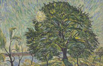 Theo von Brockhusen, Schill-Linde in Baumgartenbrück, 1914 (Ausschnitt), Foto: Buchheim Museum der Phantasie, Bernried am Starnberger See Theo von Brockhusen, Schill-Linde in Baumgartenbrück, 1914 (Ausschnitt), Foto: Buchheim Museum der Phantasie, Bernried am Starnberger See