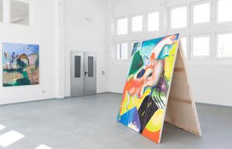 Einblicke in die Arbeit der Enkel:innen während ihrer Residenz im Schloss Wiepersdorf, Foto: Finja Sander, Lizenz: Finja Sander