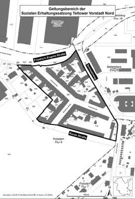 Geltungsbereich Erhaltungssatzung Teltower Vorstadt Nord