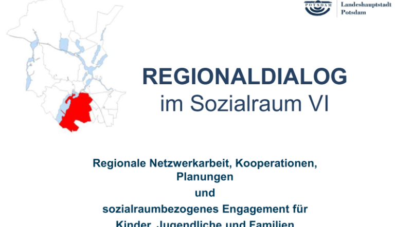 Bild zeigt ein Titelbild des Vortrags zum 1. Potsdamer Regionaldialog der Jugendhilfe