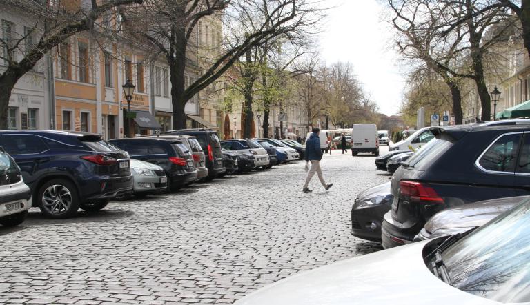 Ein Abschnitt der Dortustraße soll modellhaft zum verkehrsberuhigten Bereich werden. 