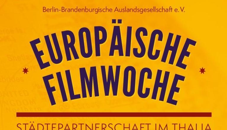 Plakat Europäische Filmwoche