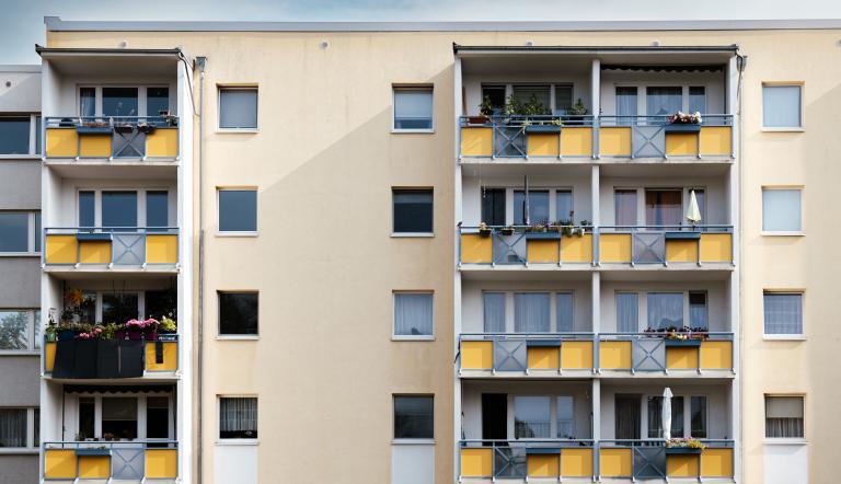 Ein Wohnhaus im Stadtteil "Am Stern"