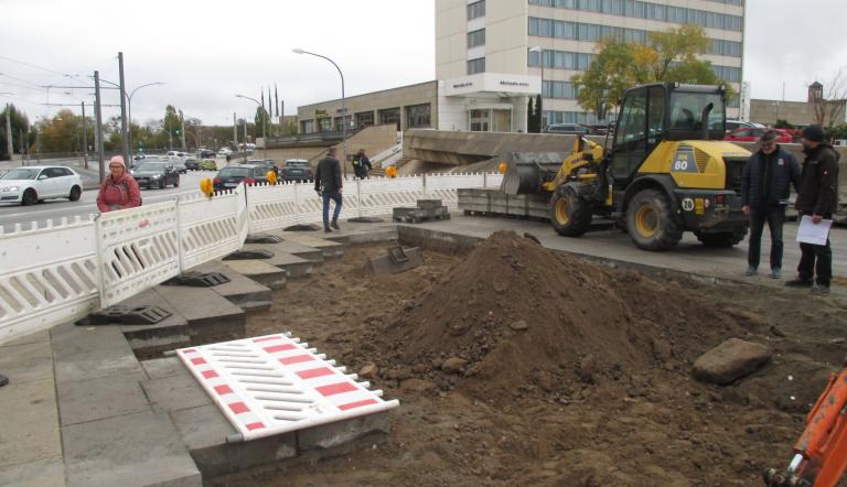 Bauarbeiten am Lustgarten