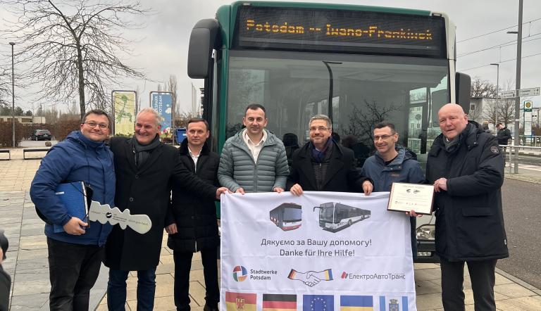 Potsdam übergibt einen Linienbus an Iwano-Frankiwsk Potsdam übergibt einen Linienbus an Iwano-Frankiwsk