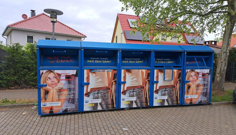 Altkleidercontainer in Potsdam