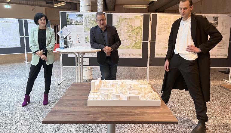 Ausstellungseröffnung Realisierungswettbewerb Stadtteilcampus Schlaatz
