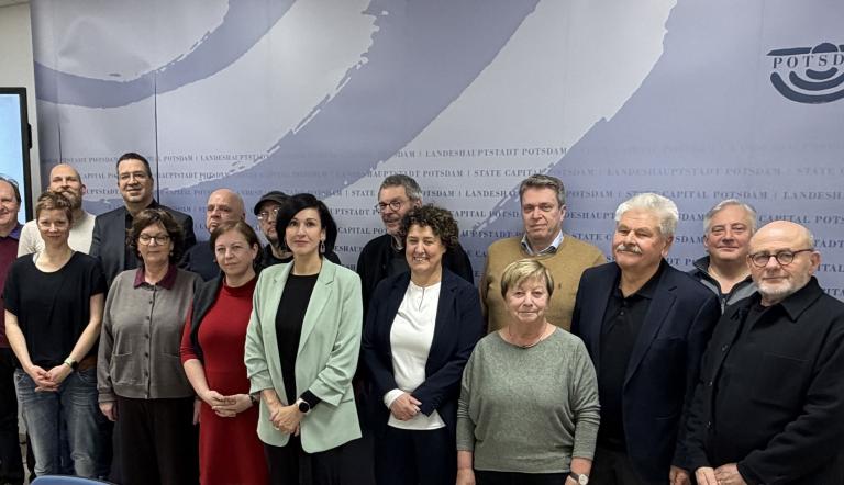 Mitglieder des Bündnis für bezahlbares Wohnen und Bauen in der Landeshauptstadt Potsdam