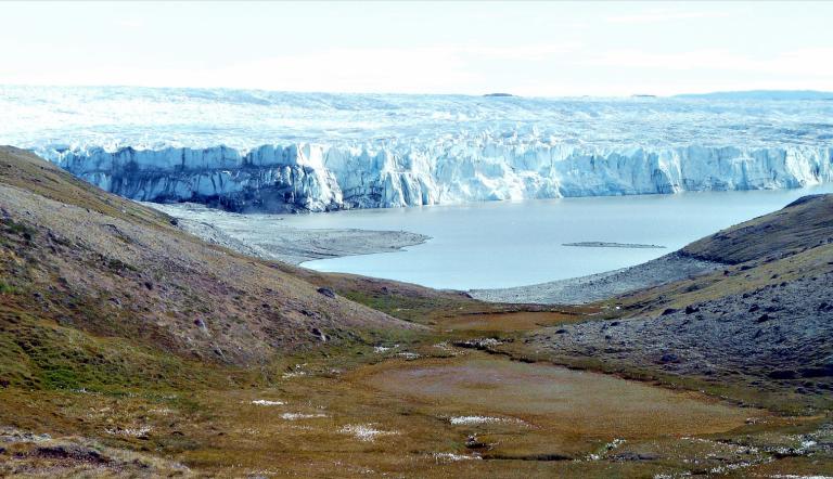 Schmelzwassersee mit Eisrand an der Westküste Grönlands – so könnte Brandenburg vor 20.000 Jahren ausgesehen haben