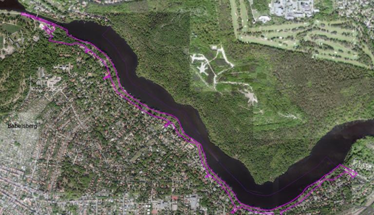 Luftaufnahme Griebnitzsee