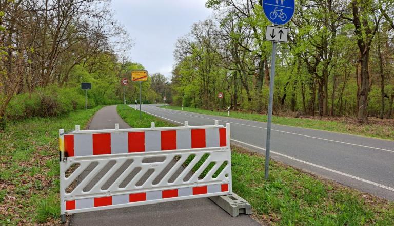 Bei der Bombenentschärfung am 23. April 2026 ist der Sperrkreis eingerichtet.