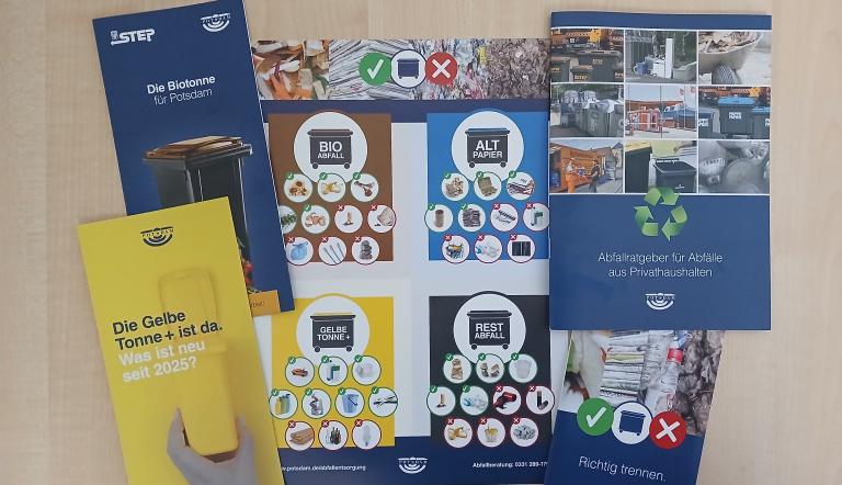 Informationsmaterialien zum Thema Abfall