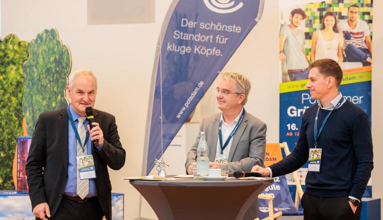 Bernd Rubelt, Stefan Frerichs und Daniel Hönow beim Potsdamer GründerTag 2023 Bernd Rubelt, Stefan Frerichs und Daniel Hönow beim Potsdamer GründerTag 2023