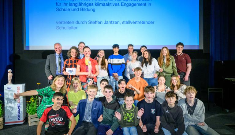 Gewinnerin des Potsdamer Klimapreises 2024: Käthe-Kollwitz-Oberschule Potsdam für langjähriges Engagement