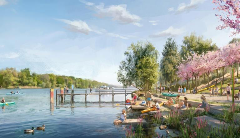 Visualisierung Realisierungswettbewerb Griebnitzsee Platz 2