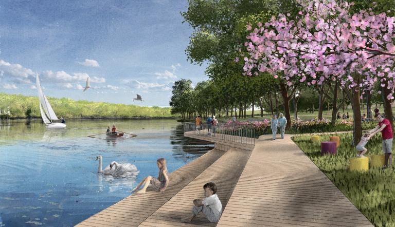 2. Wertungsrundgang Perspektive Wettbewerb Griebnitzsee