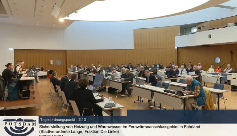 Screenshot 14. öffentliche Sitzung der Versammlung der Stadtverordneten vom 21. Januar 2026