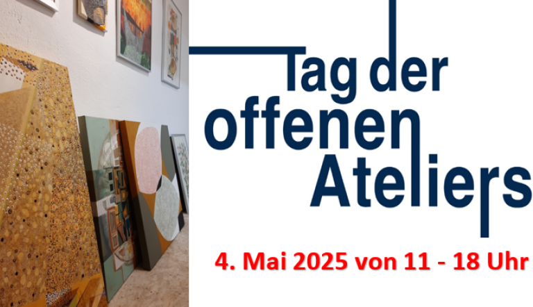 Einblick in das Atelierhaus Scholle51 während des Tag der offenen Ateliers 2024, sowie Ankündigung des diesjährigen Tag der offenen Ateliers am 4. Mai 2025 von 11 bis 18 Uhr