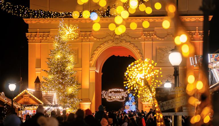 Potsdamer Weihnachtszauber Brandenburger Tor Beleuchtung