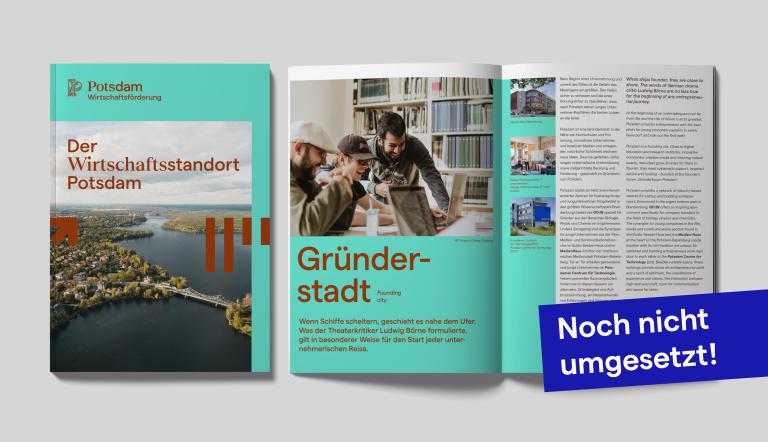 Ansicht Titel und Innenseite einer Broschüre