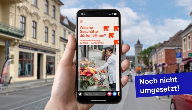 Social Media Darstellung im Smartphone