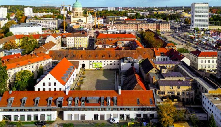 Kreativ Quartier Potsdam aus der Vogelperspektive