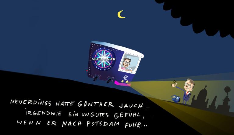 VHS-Ausstellung 2024, Millionär, Grafik: Jörg Hafemeister
