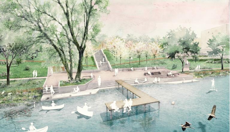 2. Wertungsrundgang Perspektive Wettbewerb Griebnitzsee Rudolph Langner - Station C23