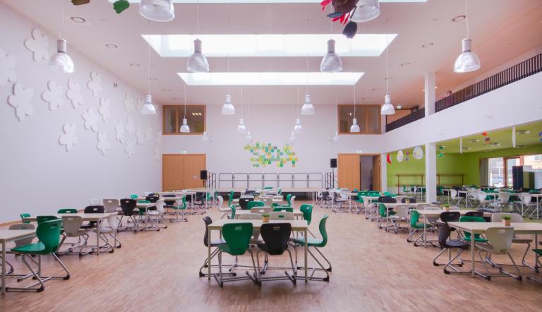 Mensa Grundschule im Bornstedter Feld Mensa Grundschule im Bornstedter Feld (© Fachschüler der Klasse FFM 14 am OSZ I Technik Potsdam)