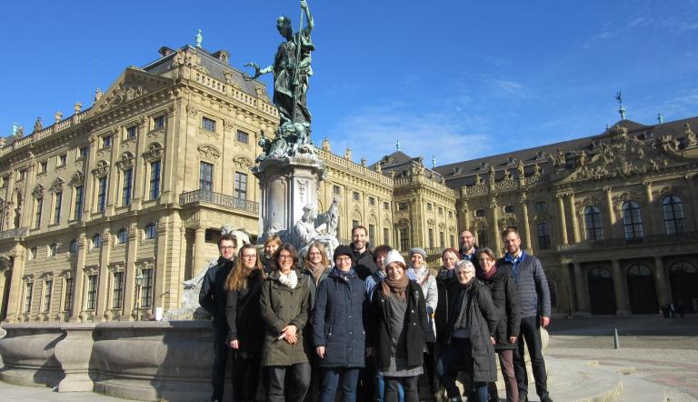 Projektteam ExTrass bei einem Arbeitstreffen in Würzburg im Februar 2019 (Foto: ExTrass)