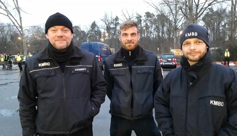 Bombenentschärfung 17. Dezember 2019: Das Entschärfungsteam um Mike Schwitzke (l.).