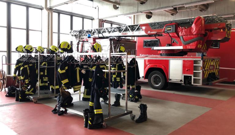 Die Feuerwehr Potsdam testet beim Warntag den Ernstfall. Die Feuerwehr Potsdam testet beim Warntag den Ernstfall.