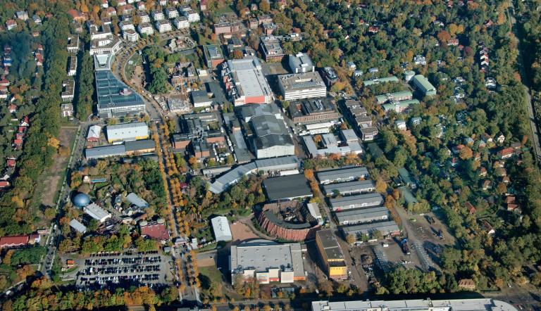 Medienstadt Babelsberg. Luftaufnahme Lutz Hannemann Medienstadt Babelsberg