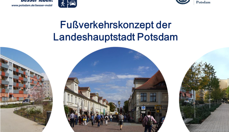 Fußverkehrskonzept der Landeshauptstadt Potsdam, Titelbild (Quelle: Landeshauptstadt Potsdam)