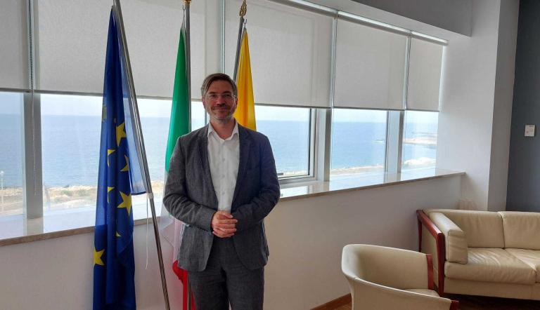 Oberbürgermeister Mike Schubert ist in Palermo angekommen und nimmt an der Konferenz 'From the Sea to the City' teil