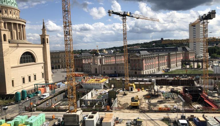 Aktueller Entwicklungsstand in der Potsdamer Mitte / Block III (Stand: August 2021)