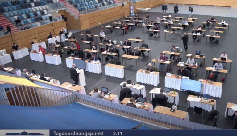 SVV-Sitzung vom 22. September 2021 (Screenshot) SVV-Sitzung vom 22. September 2021
