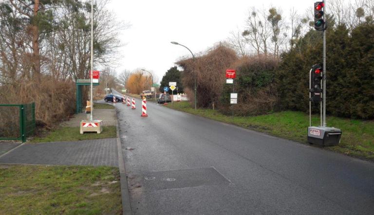 Baubeginn für Geh- und Radweg von Fahrland nach Satzkorn. Foto LHP/Tobias Standke Baubeginn für Geh- und Radweg von Fahrland nach Satzkorn