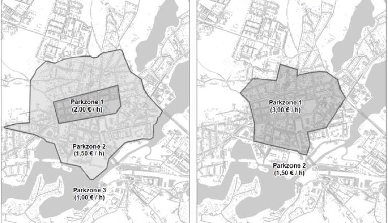 Parkgebührenordnung 2022. Karte: Landeshauptstadt Potsdam