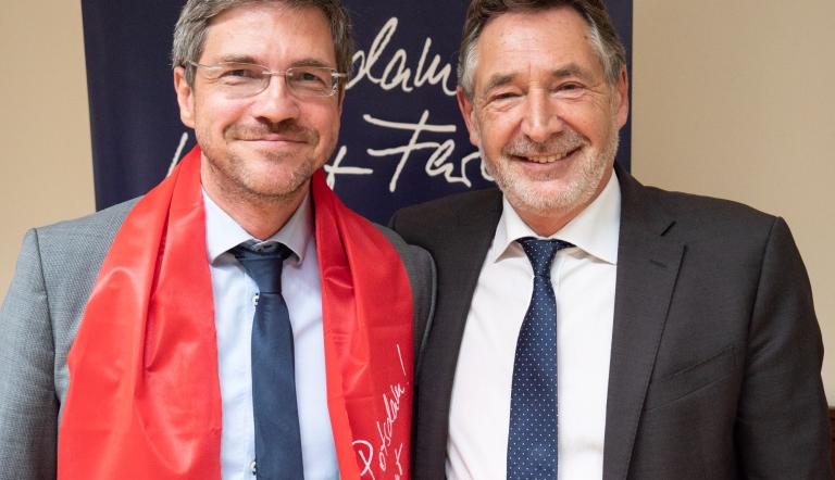 Oberbürgermeister Mike Schubert und Jann Jakobs, Oberbürgermeister a.D.