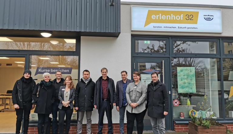 Besuch Bundesministerium für Wohnen, Stadtentwicklung und Bauwesen (BMWSB) im Projekt erlenhof 32. Besuch Bundesministerium für Wohnen, Stadtentwicklung und Bauwesen (BMWSB) im Projekt erlenhof 32.