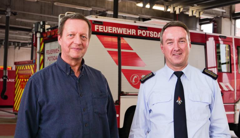 Michael Naitha, Ärztlicher Leiter Rettungsdienst, Ralf Krawinkel, Feuerwehrchef,