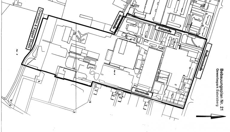 Geltungsbereich Bebauungsplan Nr. 21 Geltungsbereich Bebauungsplan Nr. 21