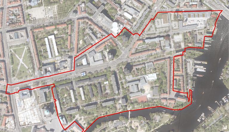 Stadtraum Am Kanal: Rahmenplanung soll entwickelt werden, Luftbild 2021 Stadtraum Am Kanal: Rahmenplanung soll entwickelt werden, Luftbild 2021