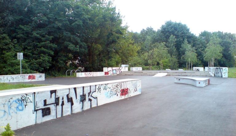 Legale Graffiti-Fläche, Skateanlage Friedrich-List-Straße