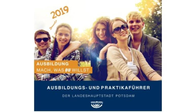 Cover Ausbildungs- und Praktikumsführer Potsdam 2019 (Gestaltung: artivista GbR,